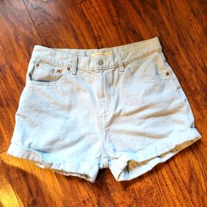 Levi A-line Mom Shorts